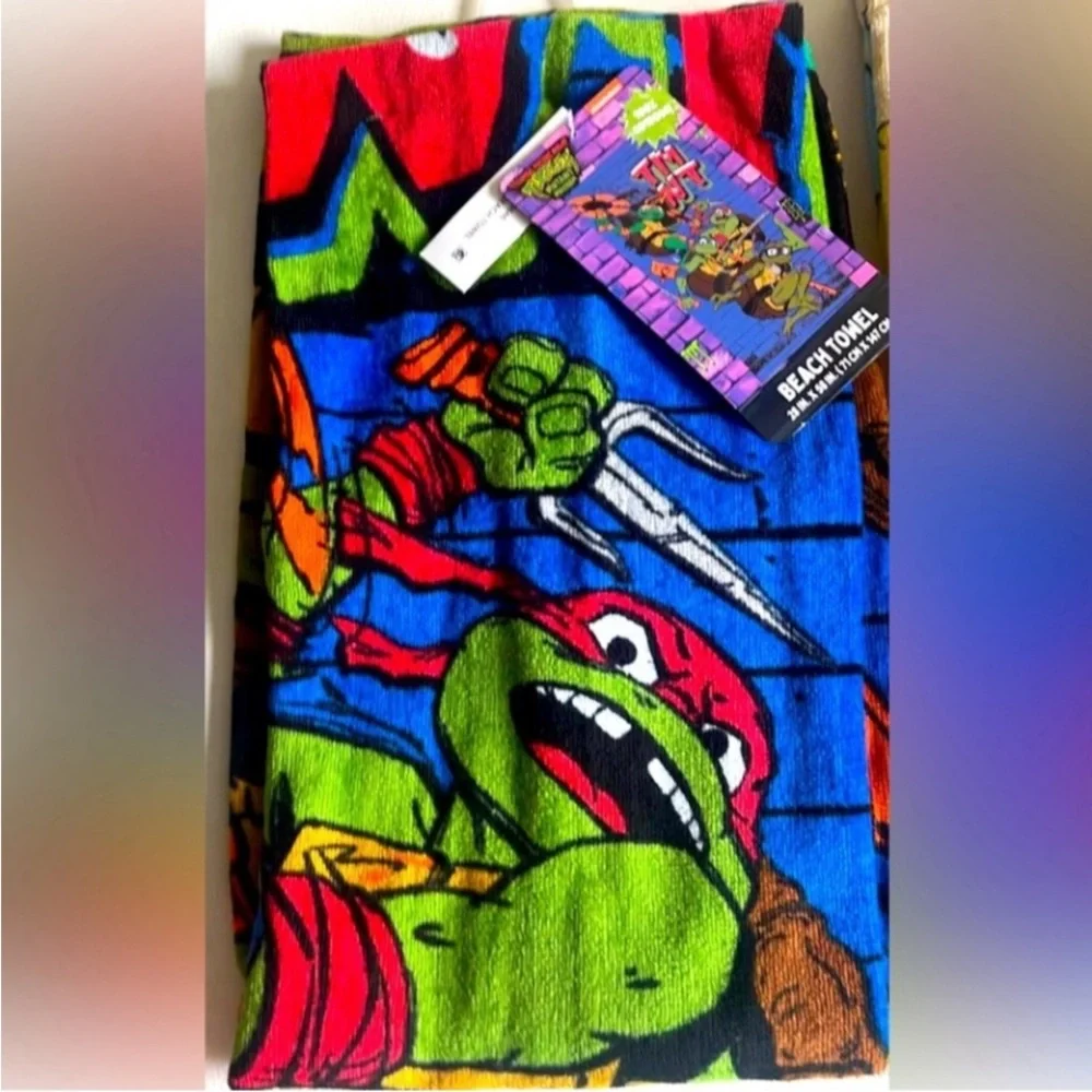 Set of 3 Cartoon Character Beach Towels